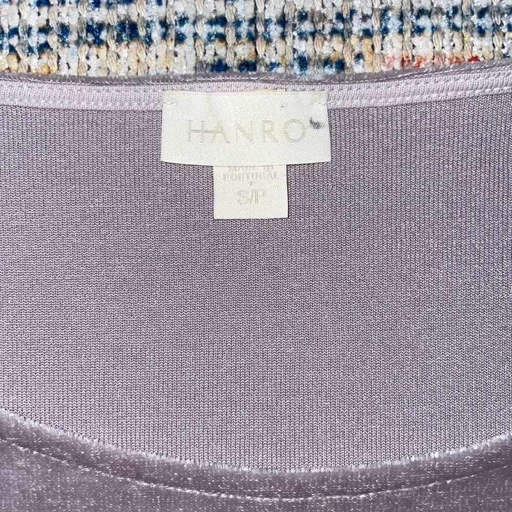 Hanro Favourites Velour Pullover in Orchid SZ S EUC - Picture 4 of 5